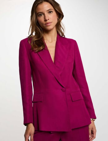 Chaqueta sin mangas ciruela mujer