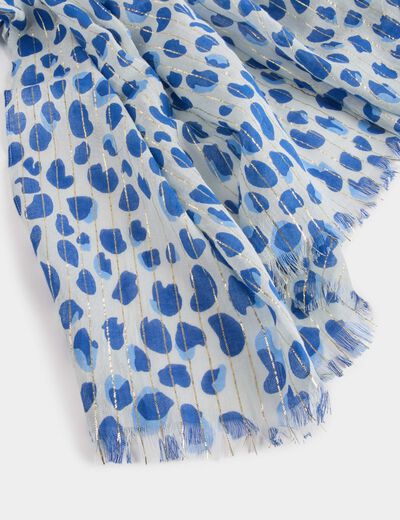 Fular estampado de lunares multicolor mujer