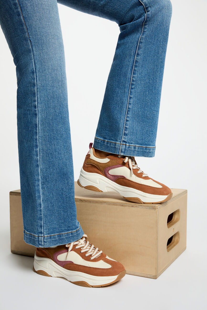 Zapatillas de ante multicolor mujer