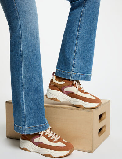 Zapatillas de ante multicolor mujer
