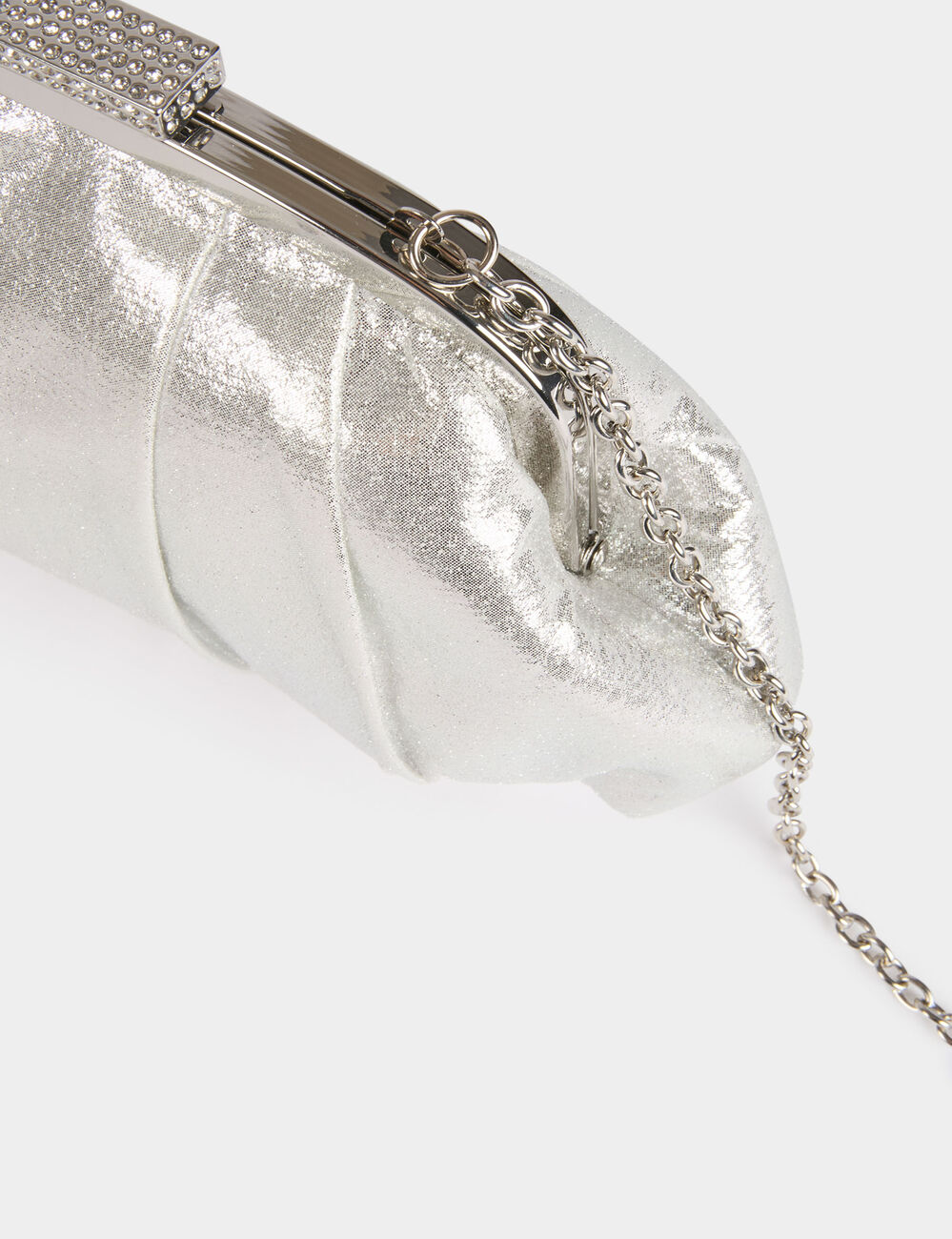 Bolso de piel sint&eacute;tica couleur argent mujer