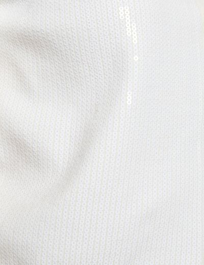 C&aacute;rdigan cuello redondo blanco mujer