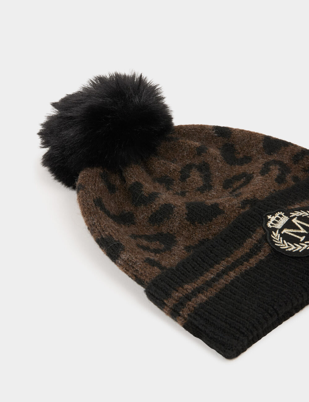 Gorro de aspecto lanoso multicolor mujer