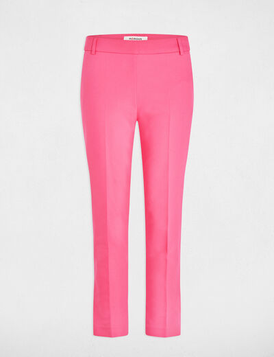 Pantalón cigarette rosa mujer