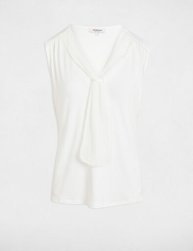 top sin manga blanco mujer Top sin manga blanco mujer
