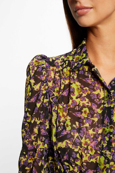 Vestido entallado estampado abstracto multico mujer