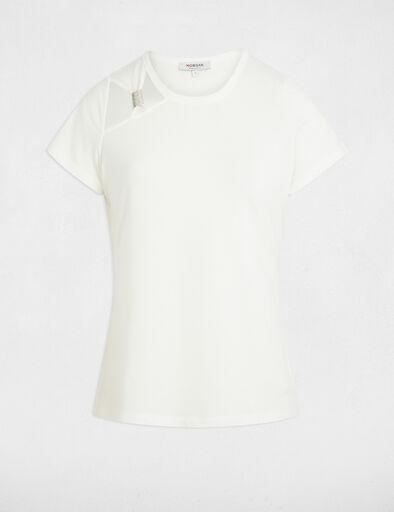 camiseta manga corta blanco mujer Camiseta manga corta blanco mujer