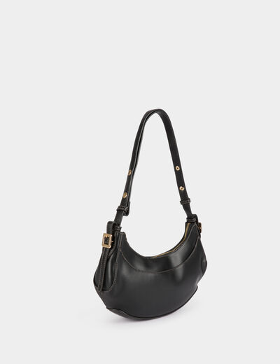 Bolso media luna negro mujer