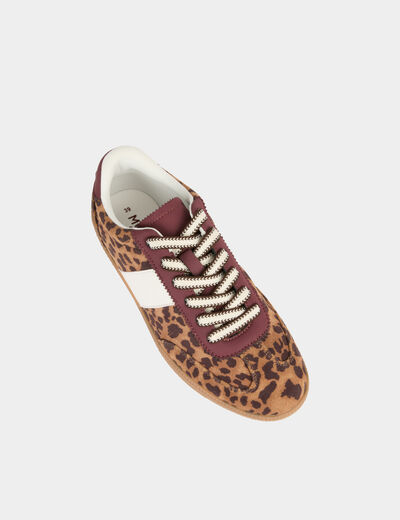 Zapatillas de piel sint&eacute;tica leopardo multicolor mujer