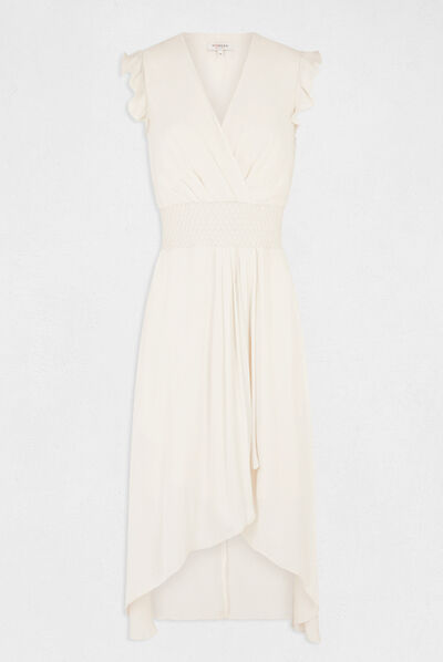 Vestido midi acampanado holgado  mujer