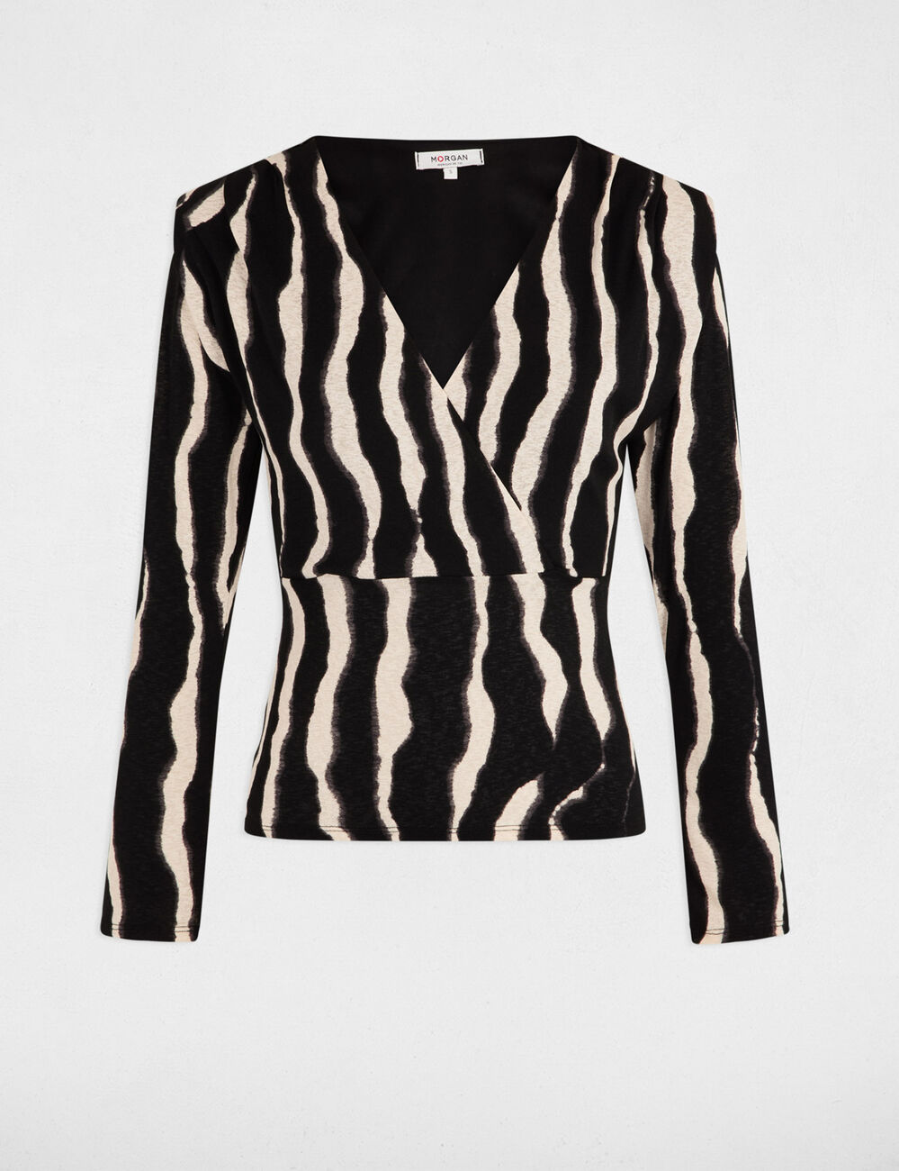 Camiseta manga larga multicolor mujer