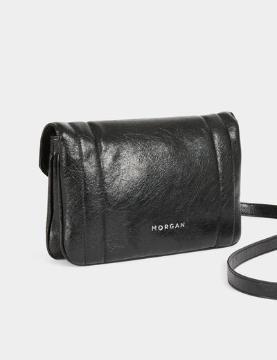 Bolso con asa de cadena negro mujer