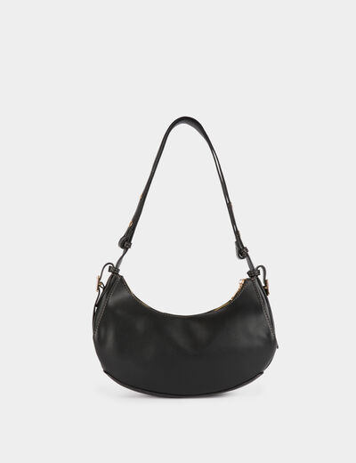 Bolso media luna negro mujer