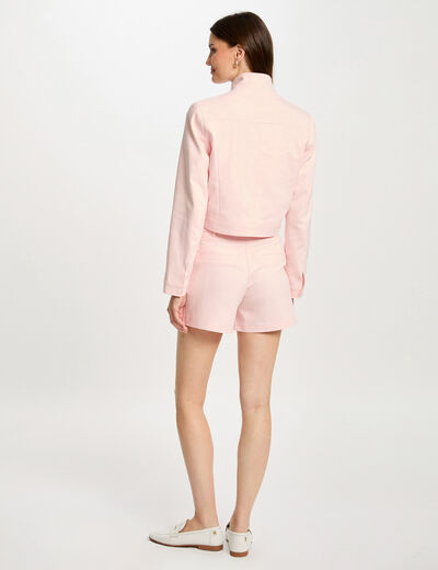 Short ajustado talle alto rose pale mujer