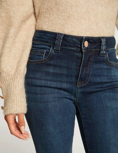 Vaquero slim talle alto vaquero stone mujer