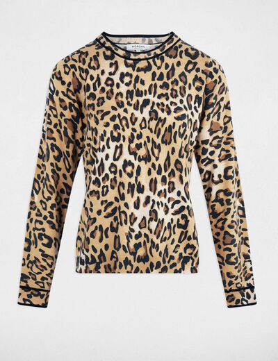 Jersey ajustado estampado arena mujer
