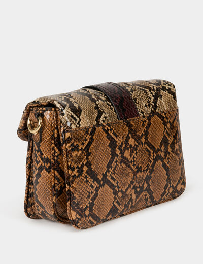 Bolso efecto de pitón multico mujer
