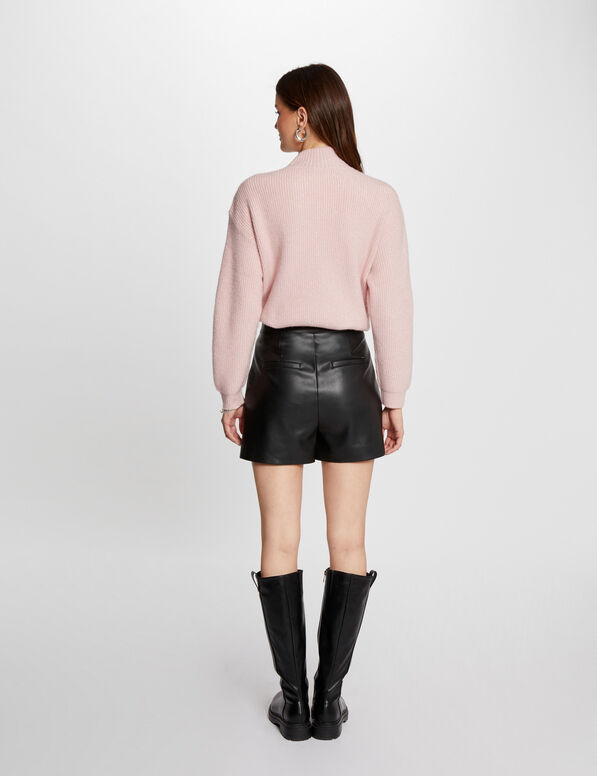jersey manga larga con botones rosa claro mujer Jersey manga larga con botones rosa claro mujer