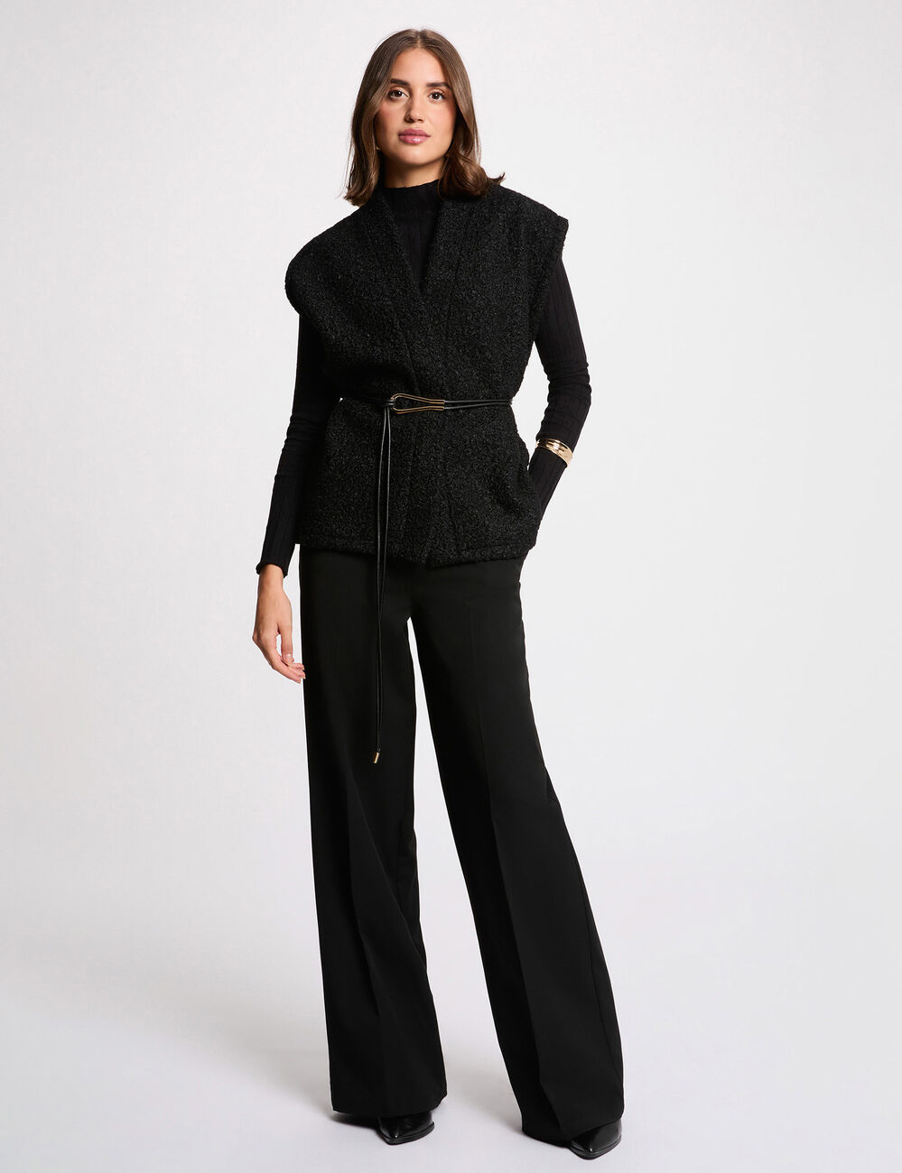 Chaleco negro mujer