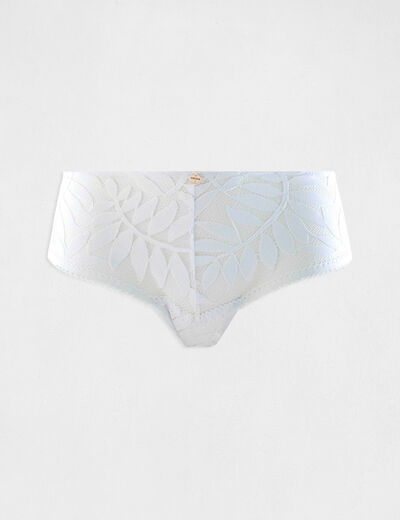 Shorty de encaje blanco mujer