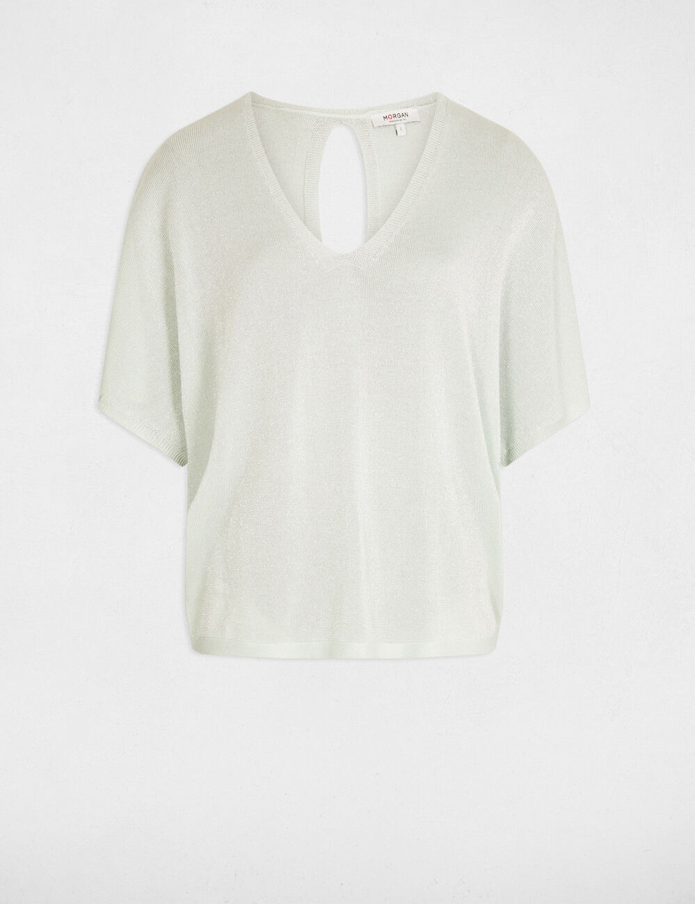Jersey manga 3/4 verde claro mujer