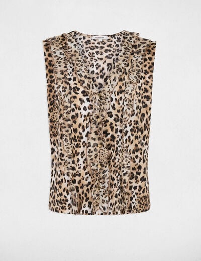 Camisa sin mangas multicolor mujer
