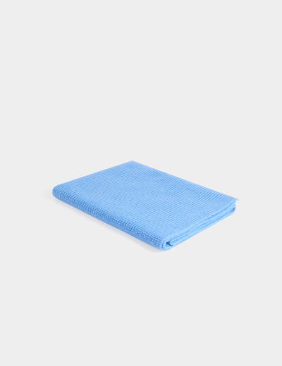 Bufanda de punto azul mujer
