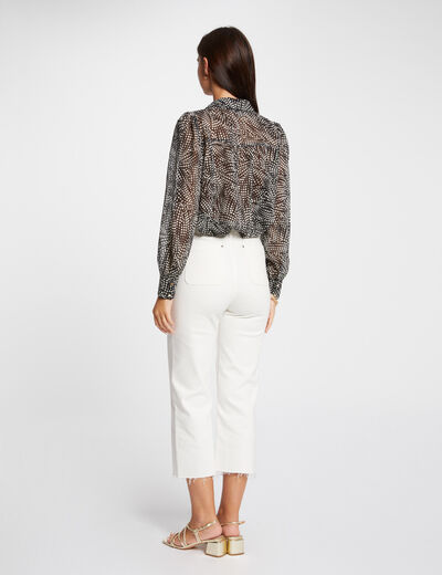 Camisa manga larga multico mujer