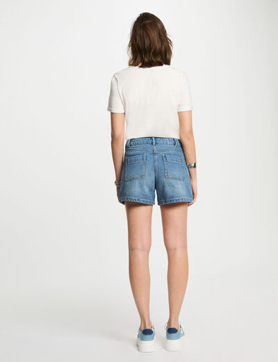 Camiseta con mensaje blanco mujer