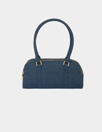 Bolso baguette de mezclilla denim stone mujer