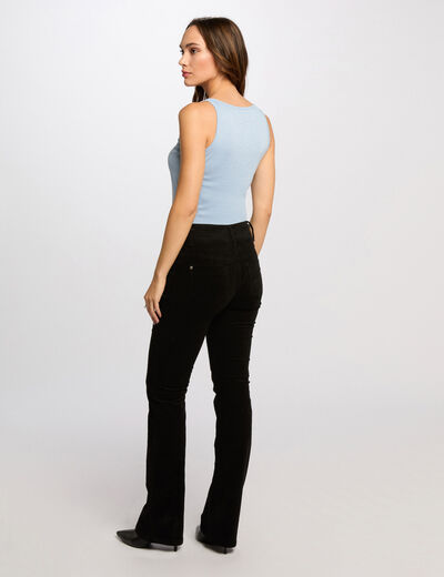 Top con tirantes finos azul cielo mujer