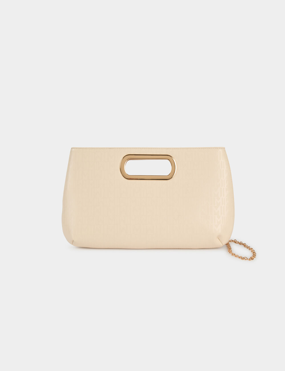 Bolso de polipiel marfil mujer