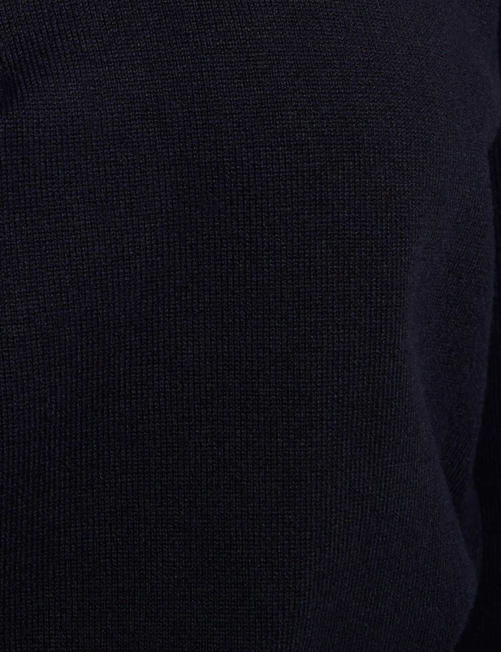 Jersey con cuello de camisa azul marino mujer