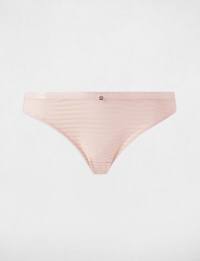Slip de encaje rose pale mujer