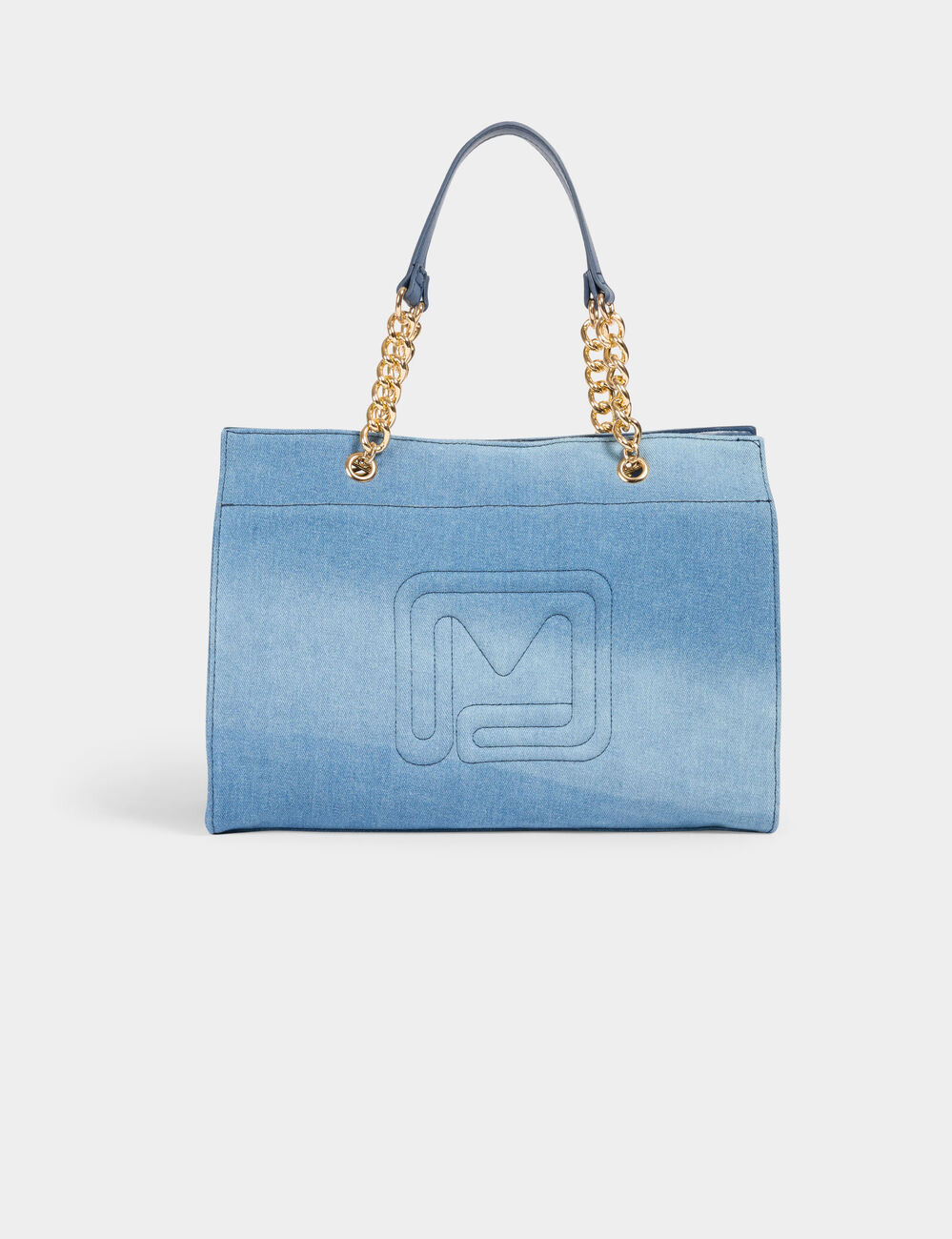Bolso de mano de vaquero denim stone mujer