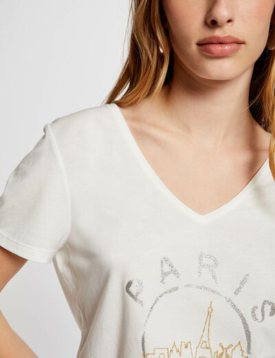 Camiseta con mensaje crudo mujer