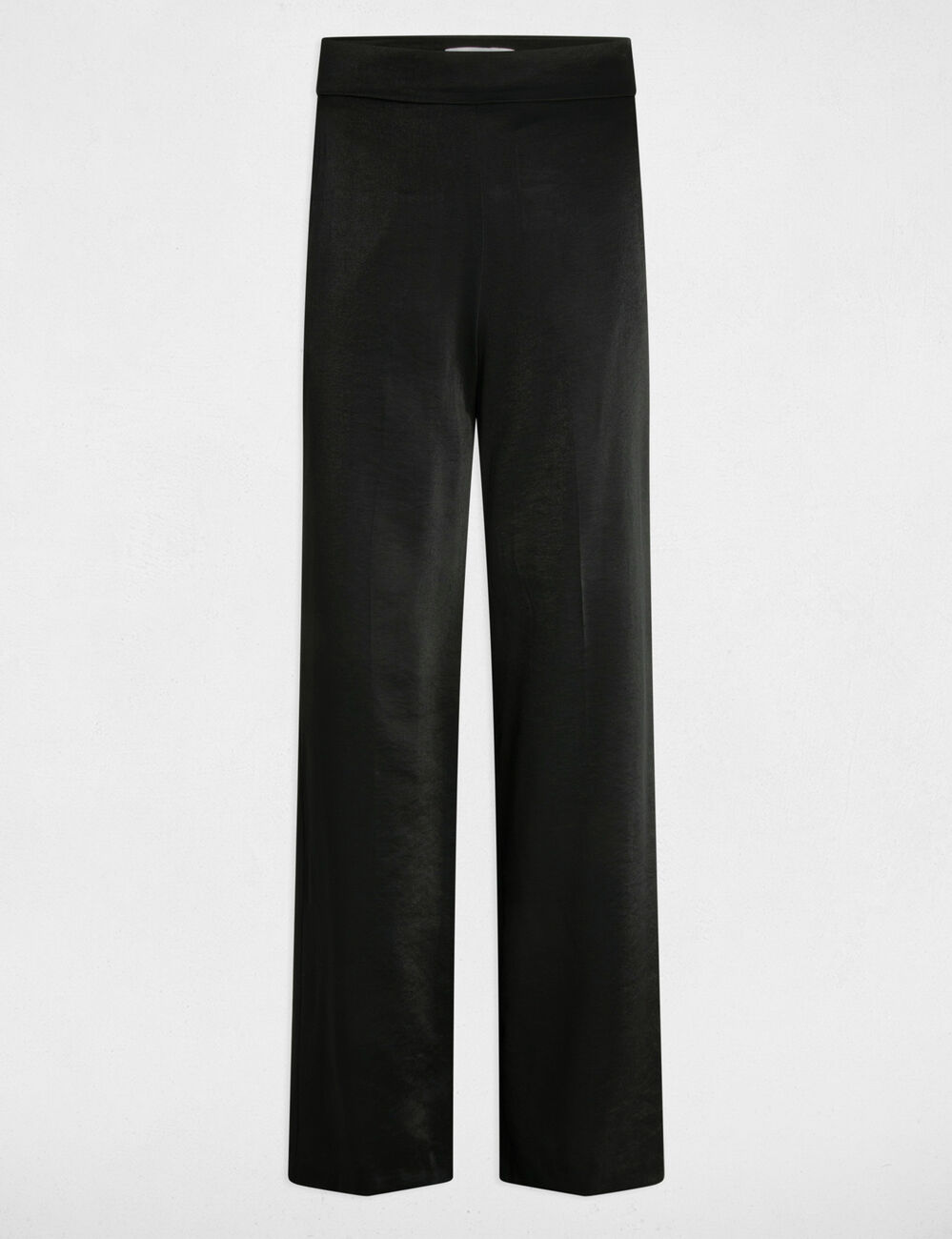 Pantalón pernera ancha holgado negro mujer