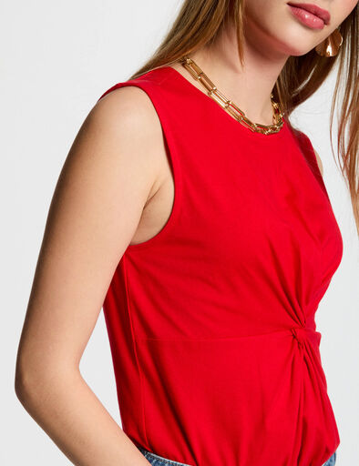camiseta sin mangas rojo mujer Camiseta sin mangas rojo mujer