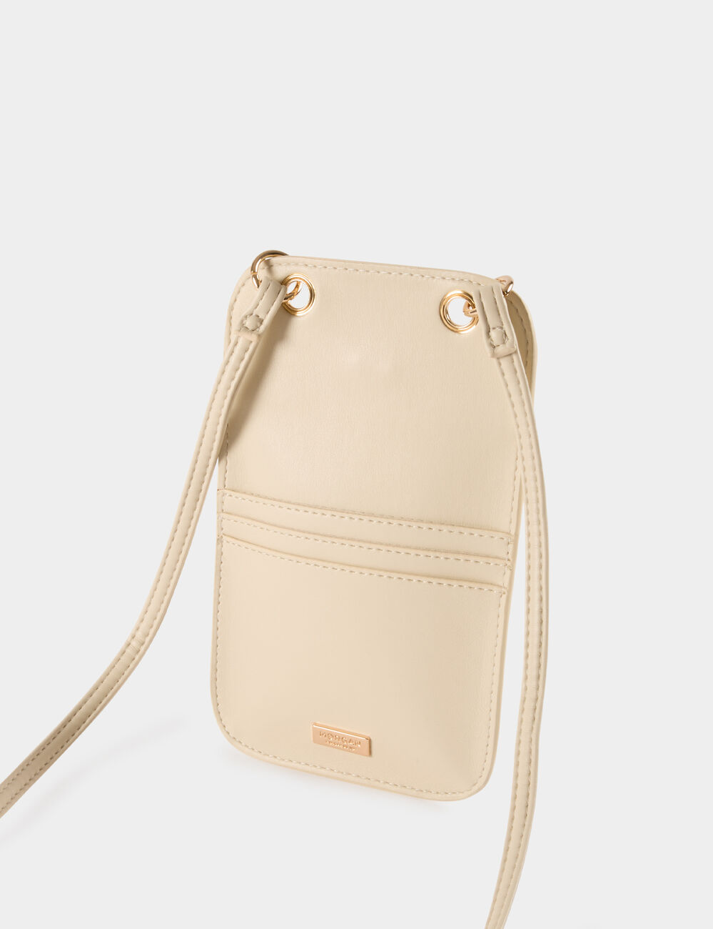 Bolso con hebilla coraz&oacute;n marfil mujer