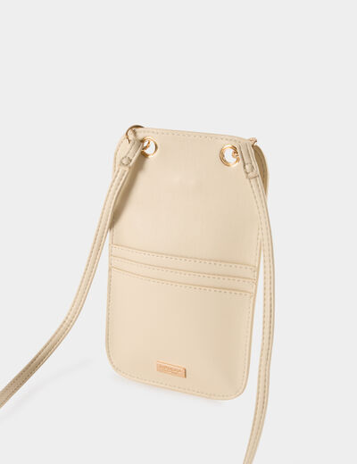 Bolso con hebilla coraz&oacute;n marfil mujer