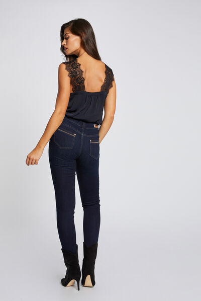 Vaquero skinny talle estándar vaquero stone mujer