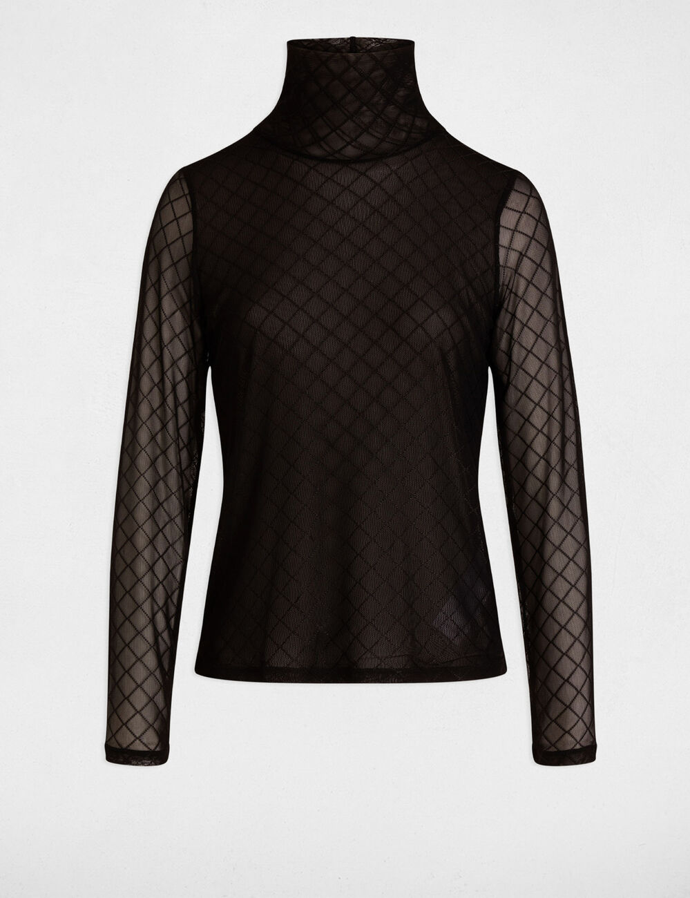 Camiseta manga larga negro mujer