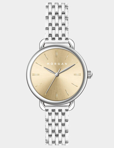 Reloj couleur argent mujer