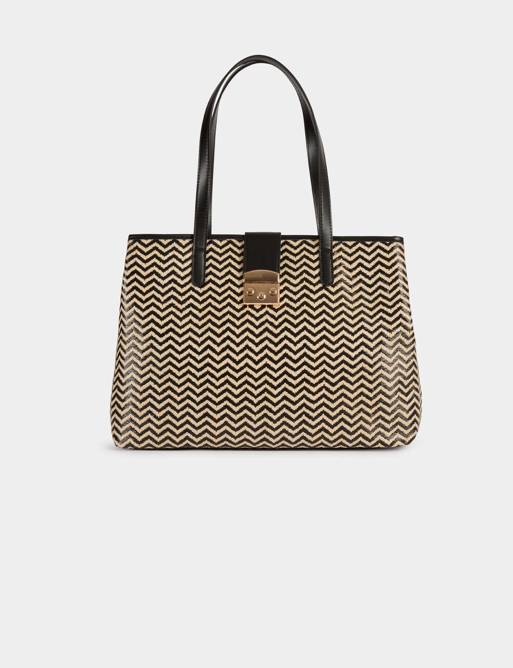 Bolso tote negro mujer