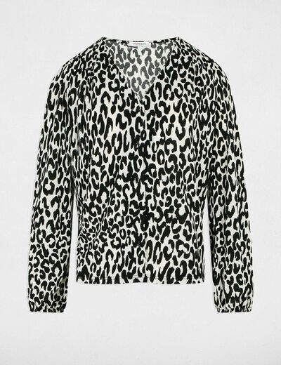 Camisa manga larga blanco mujer
