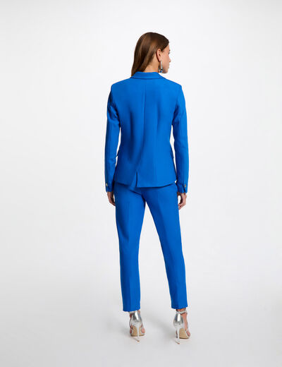 Americana doble botonadura azul eléctrico mujer