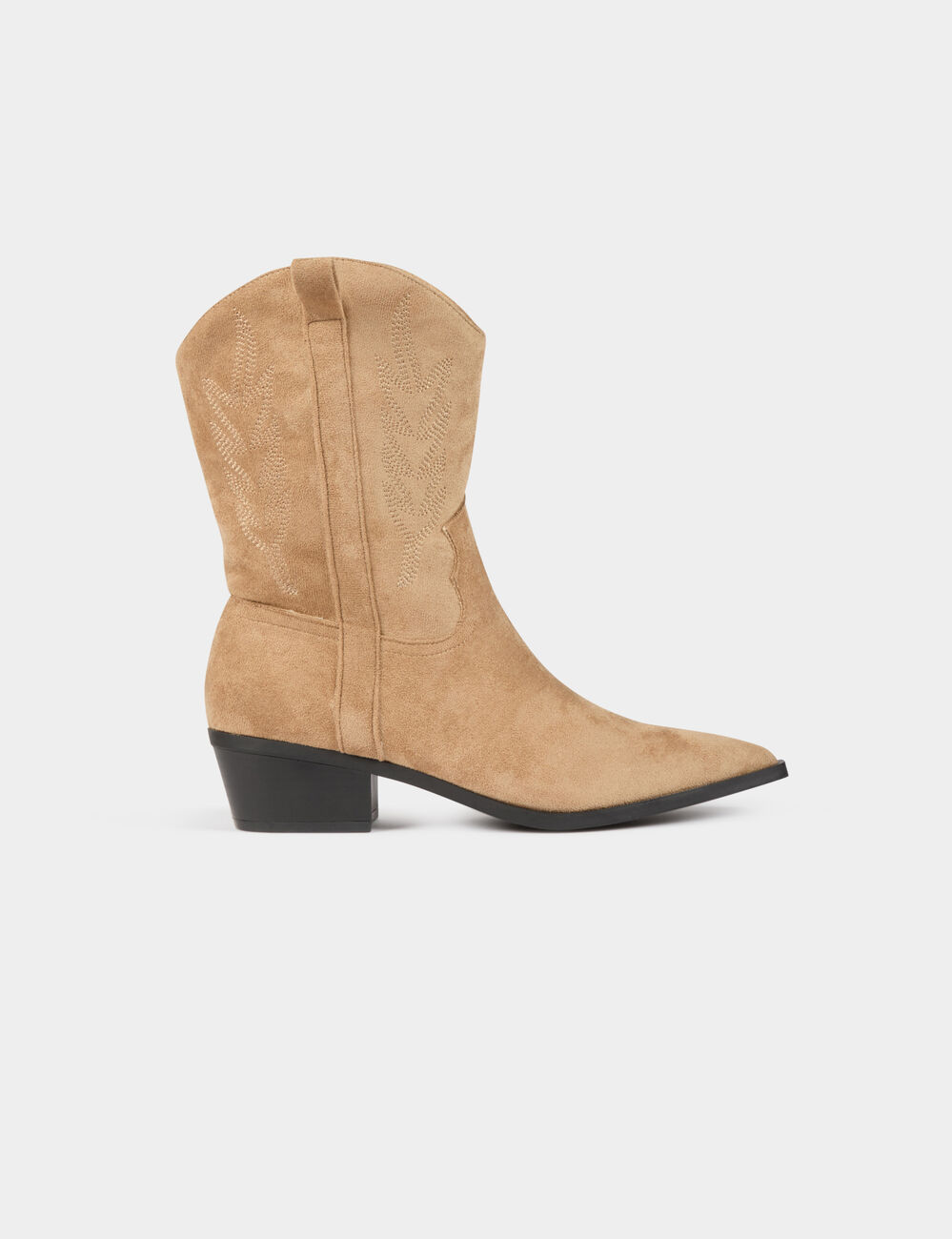 Botas estilo western beige mujer