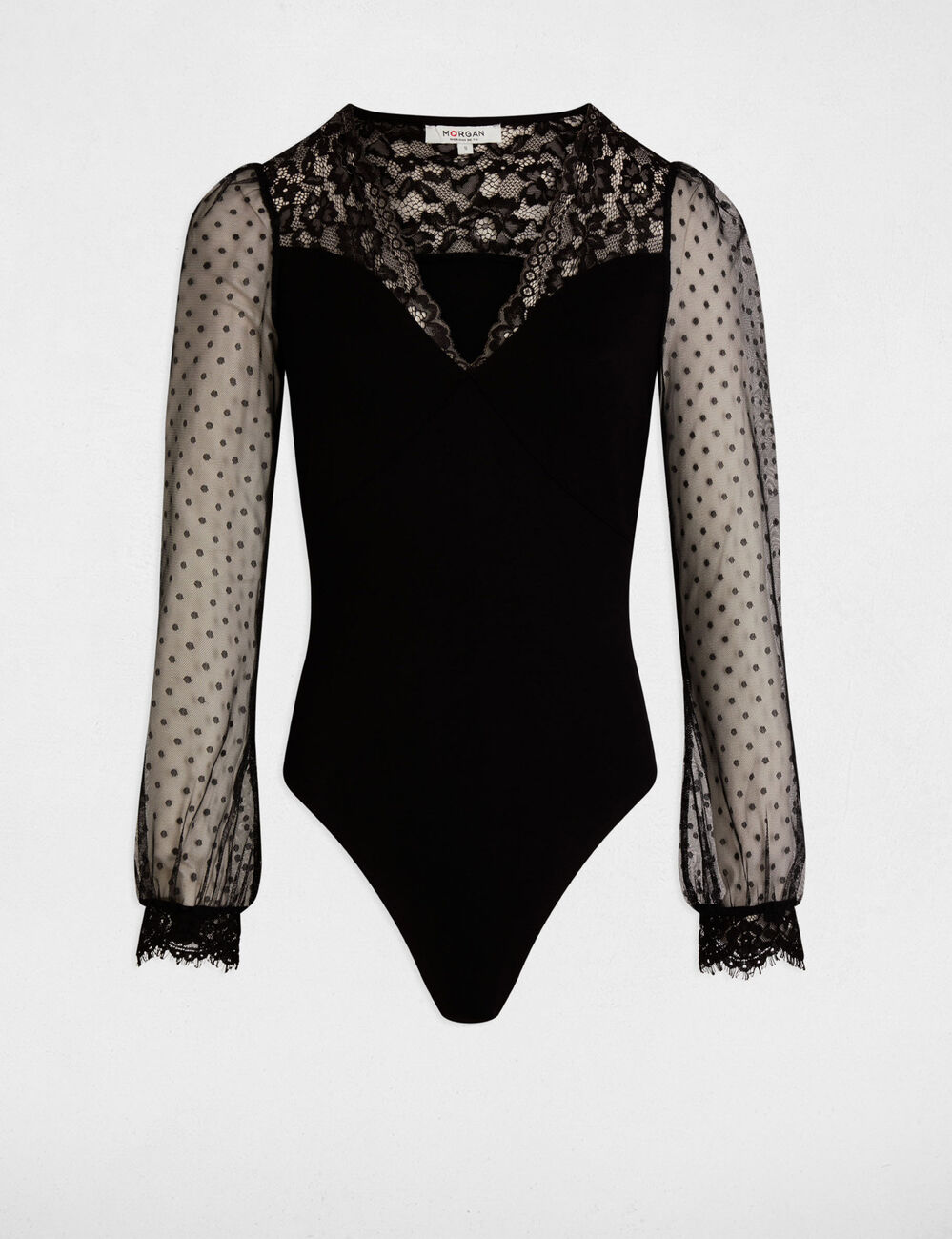 Body manga larga negro mujer