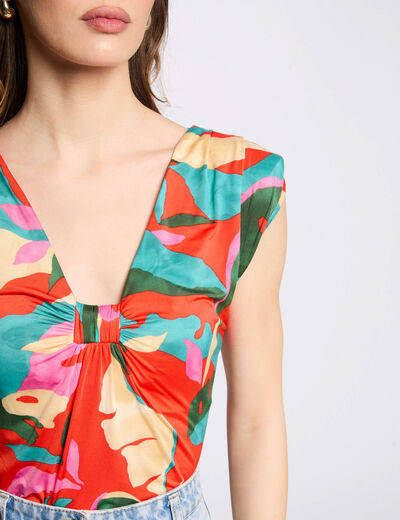 Top sin manga multicolor mujer