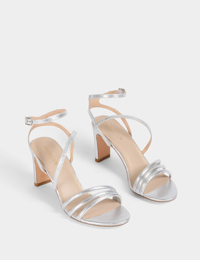 sandalias de tacon couleur argent mujer Sandalias de tacón couleur argent mujer